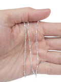 SS Dapped Bar Link Chain