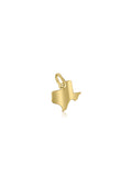 Gold Enamel TX Charm