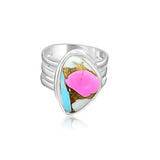 Abstract Cotton Candy Bar Ring