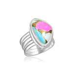 Abstract Cotton Candy Bar Ring