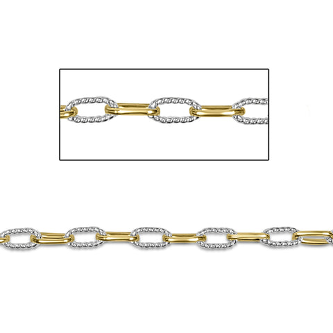 2 Tone Paperclip Chain