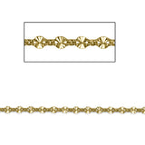 14kt GF Starburst Link Chain 4mm