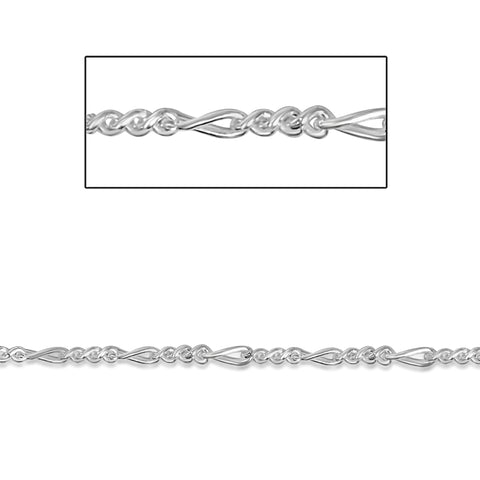 SS Diamond Cut Figaro 1.8mm