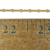 14kt GF 3mm Starburst Curb Chain