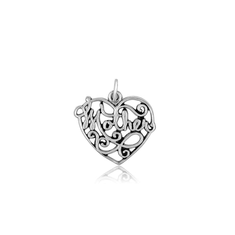 Mother in Heart Charm