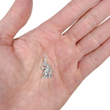 Skiing Snow Bunny Charm