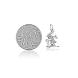 Skiing Snow Bunny Charm
