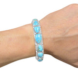 Abstract Cut Turquoise Cuff