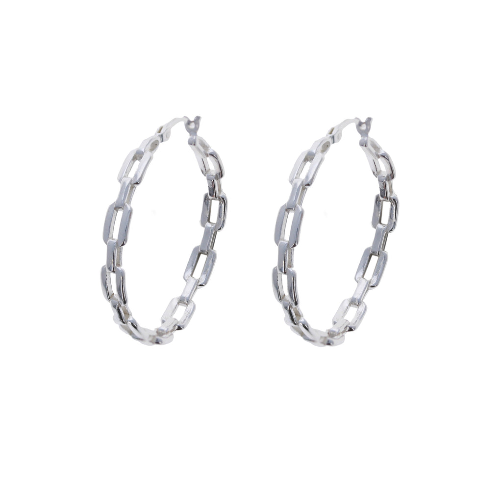 Large Paperclip Hoops