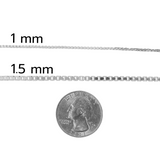 1mm Box Chain