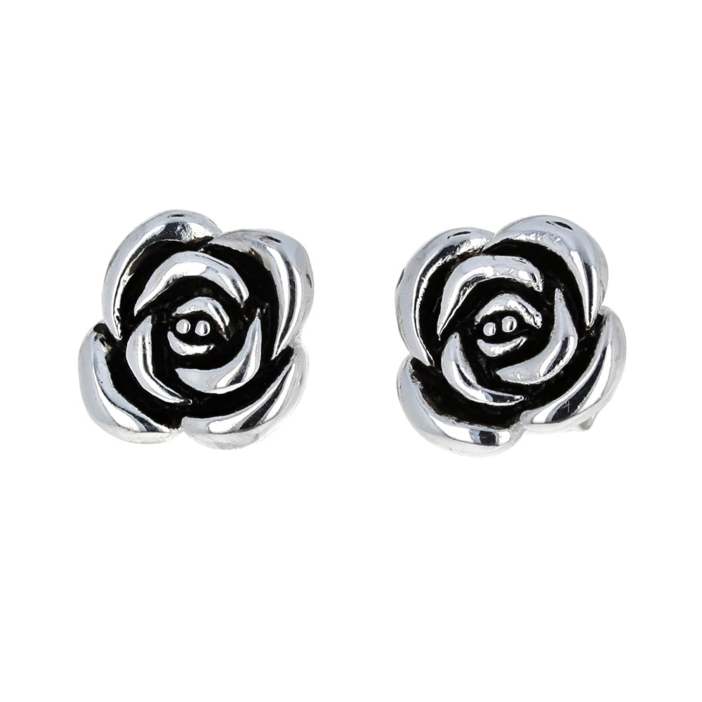 Medium Rock N Rose Stud Earrings