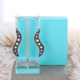 Vintage Waved Dangle Earrings