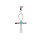 Stone Ankh Cross Pendant