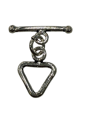Sterling Silver Triangle  Shaped Toggle 12MM