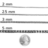 Round Box Chain 2.5mm