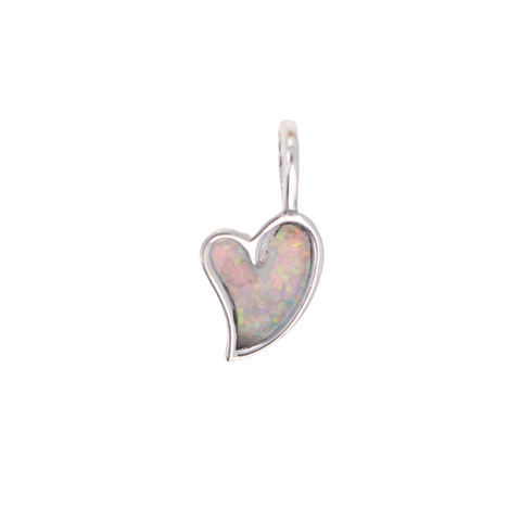 Opal Heart Pendant