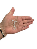 Sterling Silver Smooth Bright Circle Toggle