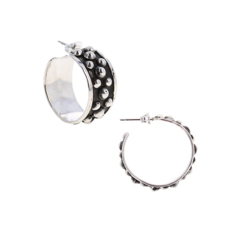 The Trinity Bead Hoops