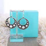 Vintage Bead Disc Earrings