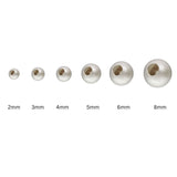 2mm Round Matte/Sandblast Beads
