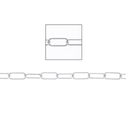 Antique Twist Paperclip Chain