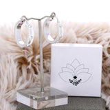 Aurora's Crystal Hoops