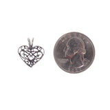 Scroll Heart Charm