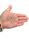 Sterling Silver Small Tripple Circle Toggle