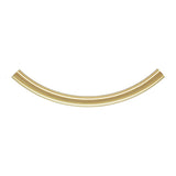Gold Filled 3x38mm Curved Tube