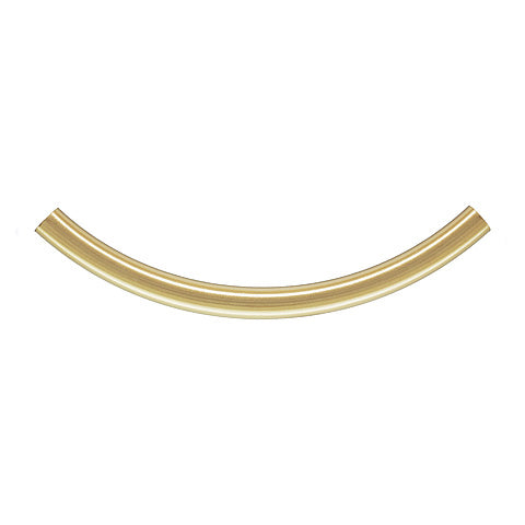 Gold Filled 3x38mm Curved Tube
