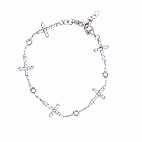 Dainty Cross Linked Bracelet