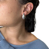 Puffed Teardrop Earrings