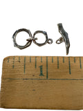 Sterling Silver Geometric Ring Shaped Toggle