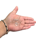 Sterling Silver Heart Shaped Toggle