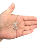 Sterling Silver Triangle  Shaped Toggle 12MM