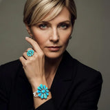 Genuine Turquoise Statement Cuff