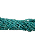 Howlite Turquoise Cube Beads