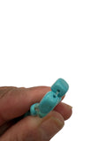 Howlite Turquoise Cube Beads