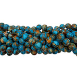10mm Round Pumpkin Spice Beads