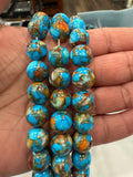 10mm Round Pumpkin Spice Beads