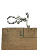 Sterling Silver Paisley Toggle 20mm