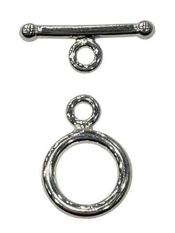 Smooth Sterling Silver Toggle 12mm