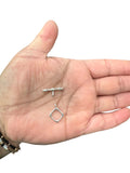 Sterling Silver Diamond Shaped Toggle 10mm