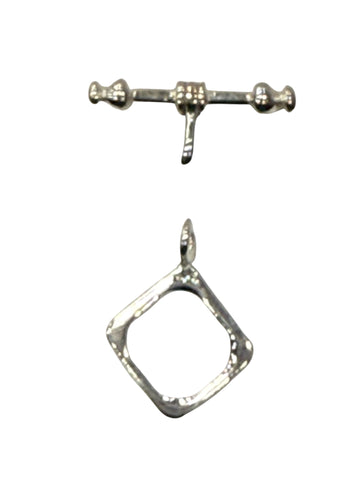 Sterling Silver Diamond Shaped Toggle 10mm