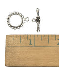 Sterling Silver Cut Out Toggle 17mm