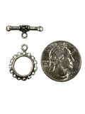Sterling Silver Cut Out Toggle 17mm