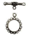 Sterling Silver Cut Out Toggle 17mm