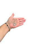 Large Sterling Silver Beaded Toggle 23mm