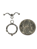 Sterling Silver Fancy detail Toggle 18mm