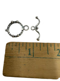 Sterling Silver Fancy detail Toggle 18mm